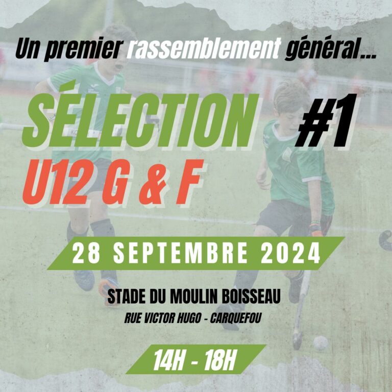 Sélections départementales U12 Filles & Garçons – 1er rassemblement – 2024/2025