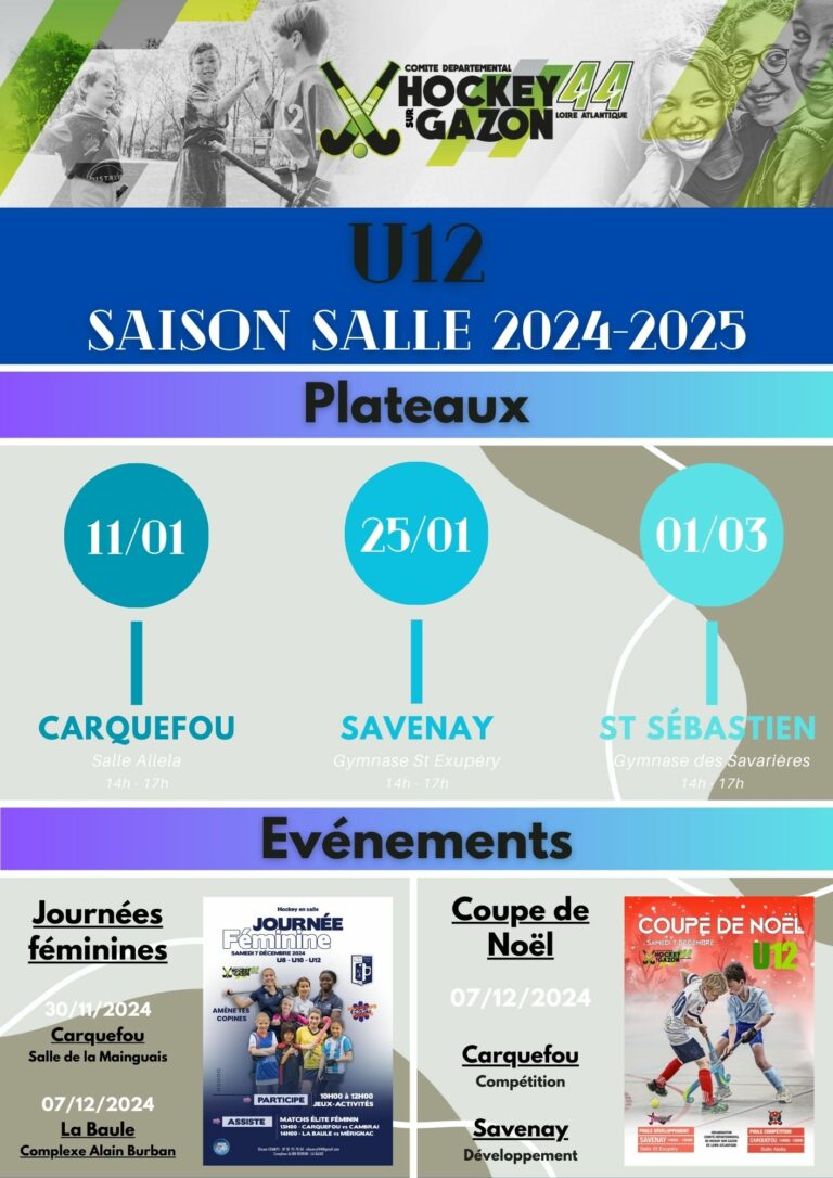 Les dates et lieux de la salle sont là !